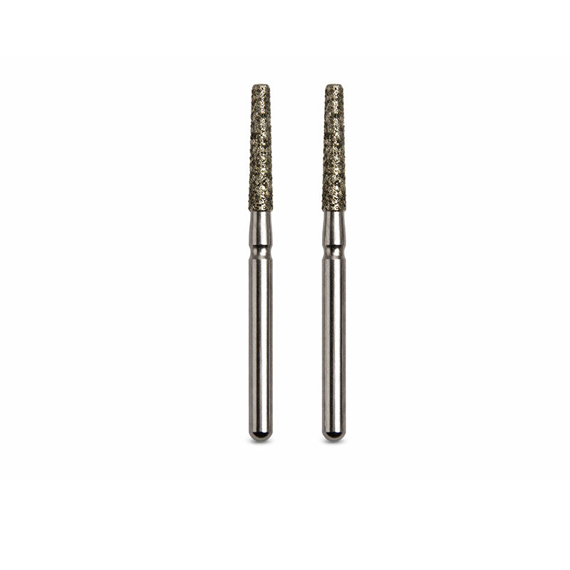 Strauss & Co FG Diamond Burs End Cutting 010 Medium L22, 3-pack, dental rotary burs for precise cutting and shaping.
