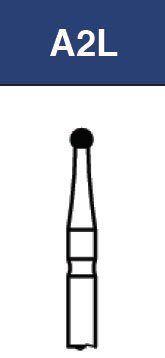 Strauss & Co FG Diamond Burs Surgical Length Round 014, set of 3 dental burs for precise cutting and shaping.