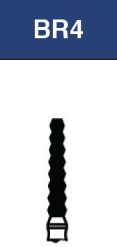 Strauss & Co FG Diamond Burs Gross Reduction 018, medium grit, 6-pack, dental burs for precise grinding and reduction.