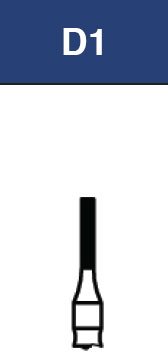 Strauss & Co FG Diamond Burs Flat End Cylinder 010, set of 6, for precision grinding and shaping in dental or jewelry work.