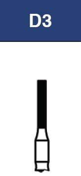 Strauss & Co FG Diamond Burs Flat End Cylinder 012, set of 6, for precise dental grinding and shaping.