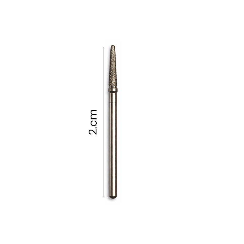 Strauss & Co FG Diamond Burs Flame 012 set of 6, dental drill burs with diamond coating for precise cutting and shaping.