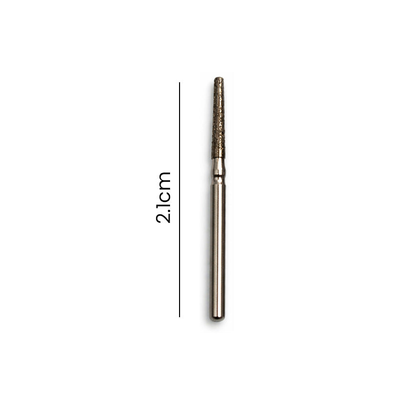 Strauss & Co FG Diamond Burs Flat End Taper 014, set of 6, for precise dental or industrial grinding and shaping.