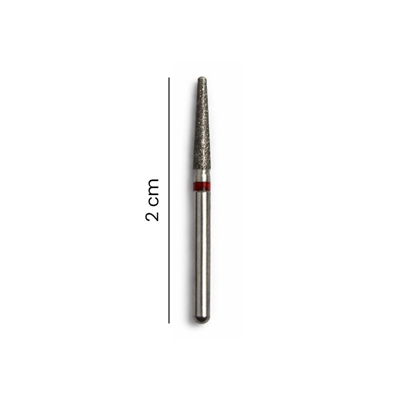 Strauss & Co FG Diamond Burs Round End Taper 016, set of 6, durable dental burs for precision grinding and shaping.