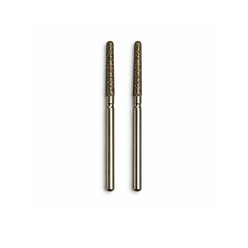 Strauss & Co FG Diamond Burs Round End Taper 016 with M32 shank, set of 6, for precise dental grinding and shaping.