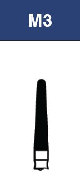 Strauss & Co FG Diamond Burs Round End Taper 018, pack of 6, for precise dental or industrial grinding and shaping.