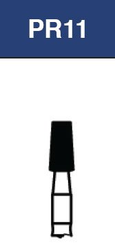 Strauss & Co FG Diamond Burs Flat End Taper 023, set of 6, dental burs for precision grinding and shaping.