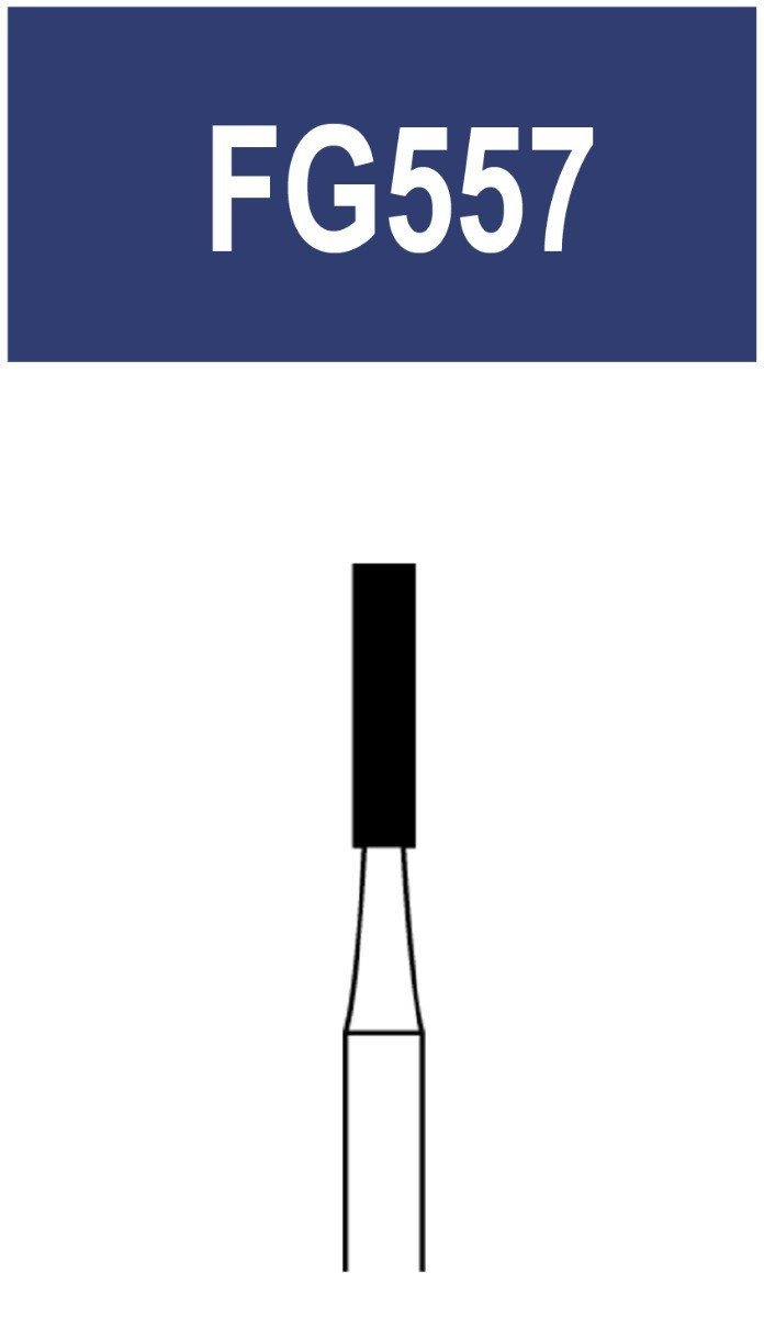 Strauss & Co Tungsten Carbide 6-bladed operative surgical cross-cut fissure burs, OS 10, in a 3-pack.