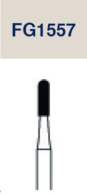 Strauss & Co Tungsten Carbide 6-Bladed Surgical Fissure Bur, round end, cross-cut, for operative dental procedures, 10-pack
