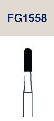 Strauss & Co tungsten carbide 6-bladed surgical round end cross-cut fissure bur, FG 010, 10-pack for dental procedures