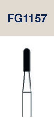 Strauss & Co tungsten carbide 6-bladed surgical round end fissure bur, 10-pack, for precise dental or surgical procedures.