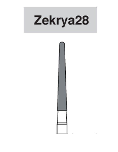 Strauss & Co Tungsten Carbide Bone Cutting Bur 28/6 with 2 blades, ideal for precise bone shaping and removal.