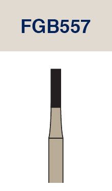 Strauss & Co tungsten carbide metal cutting Barracuda cross cut fissure bur 010, shown in a 3-pack for precision grinding.