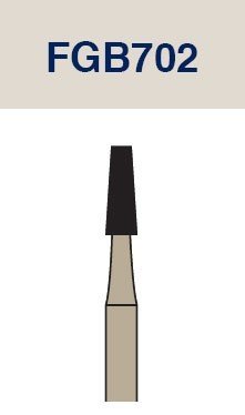 Strauss & Co tungsten carbide metal cutting Barracuda cross-cut tapered fissure bur, 016, 3-pack, for precise dental or industrial use.