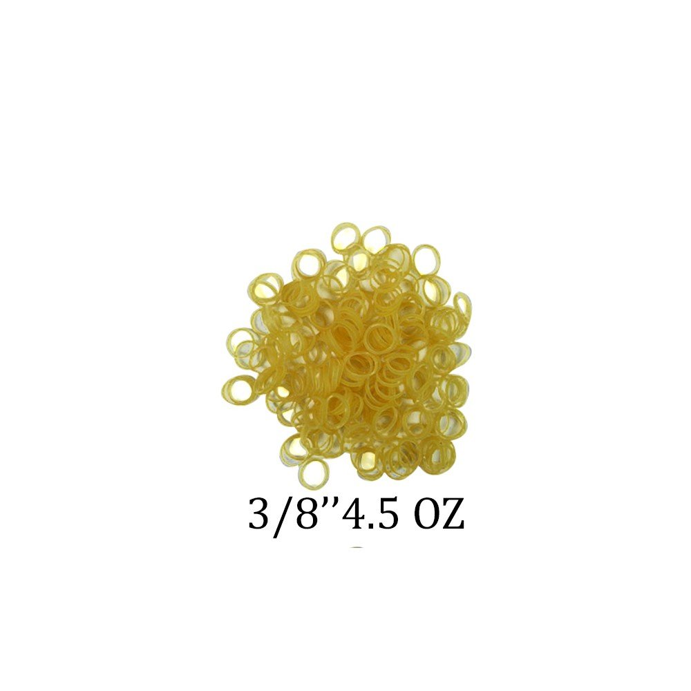 Lavender TP Orthodontics plain latex tooth-colored elastics for orthodontic use, shown in a large 1000-pack on a white background.