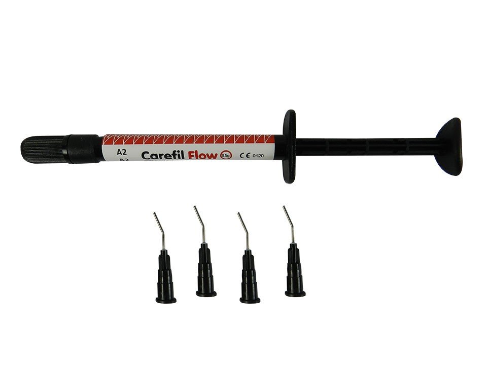 Vericom Carefil Flowable Composite Resin tube in shade A3-5, dental composite material by Vericom Co. Ltd.