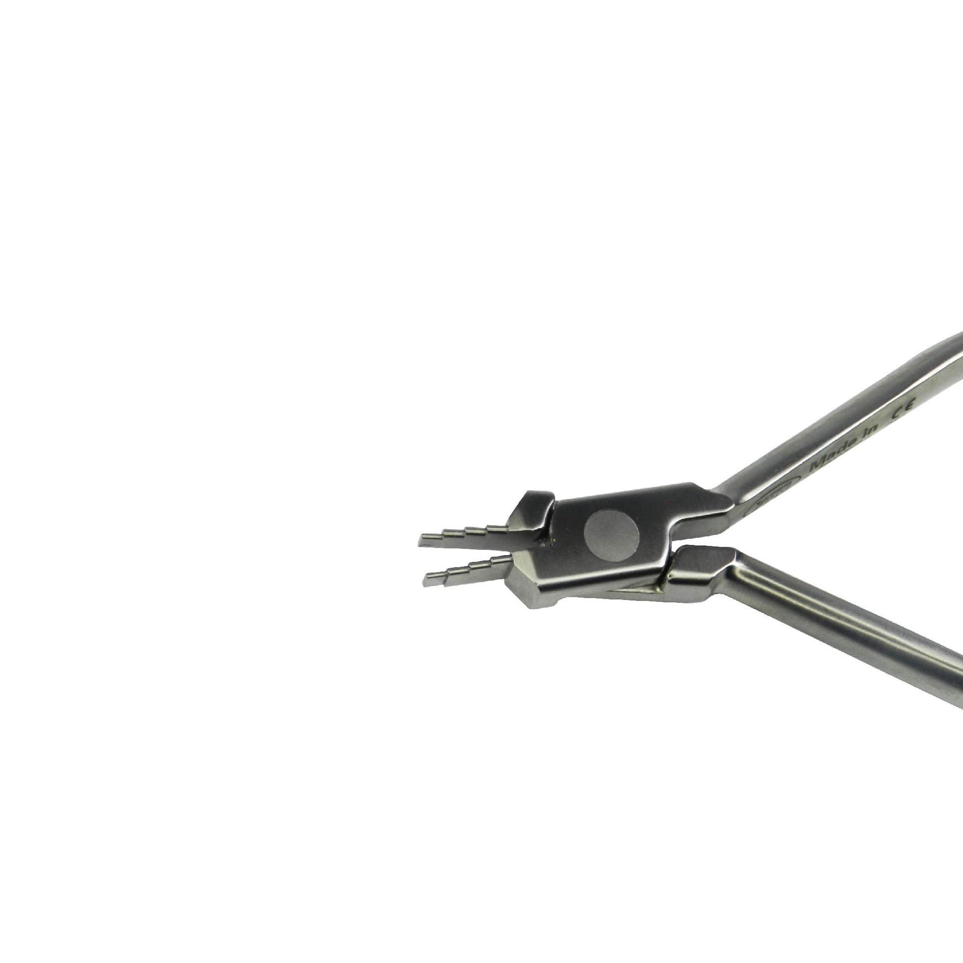 YDM Nance Loop Closing Plier for wire forming, showing the tool's jaws and ergonomic handle design for precise loop closure.