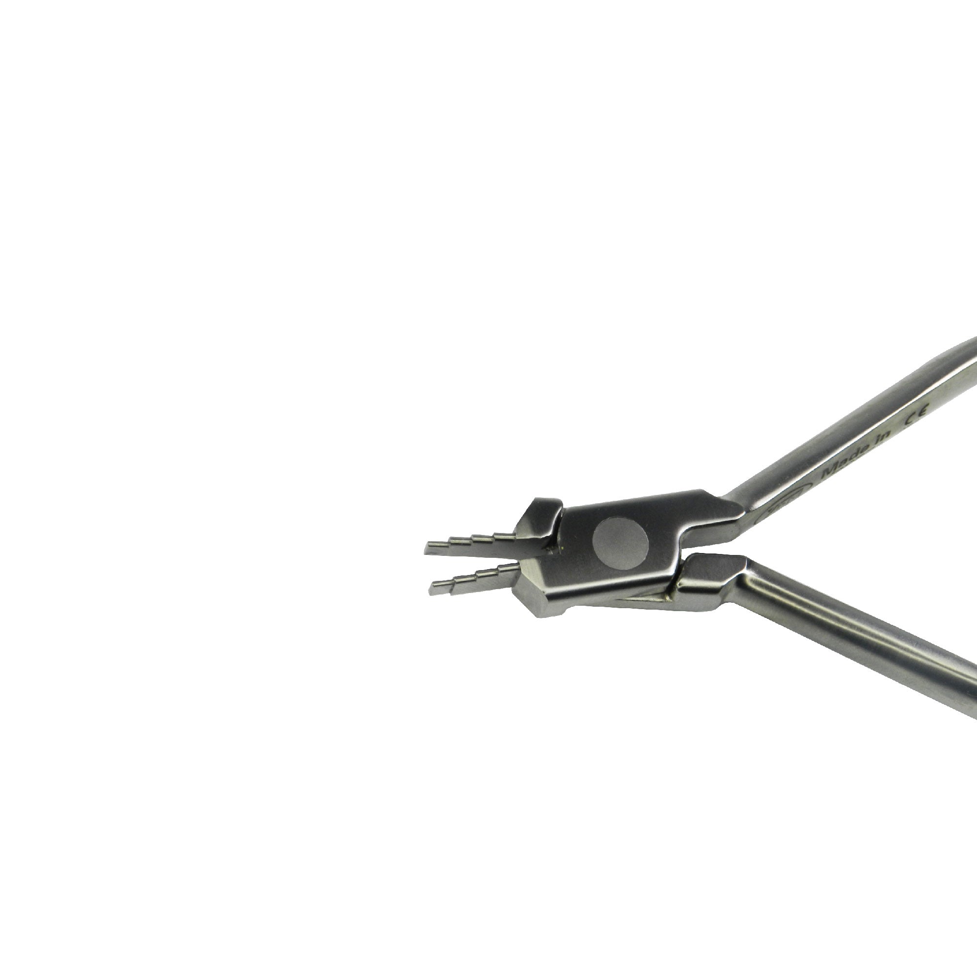 YDM Nance Loop Closing Plier for wire forming, showing the tool's jaws and ergonomic handle design for precise loop closure.